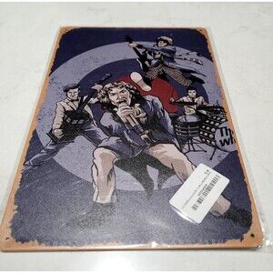 Dr. Who Tin Metal Vintage Poster Sign 8"x12" The WHO Rock Band Parody NEW NWT